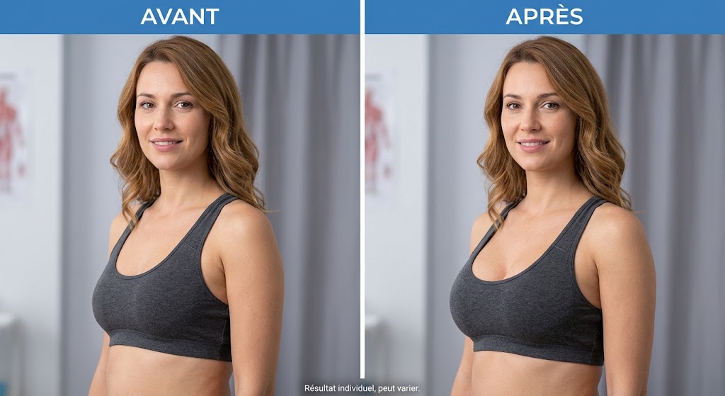 Avant après augmentation mammaire