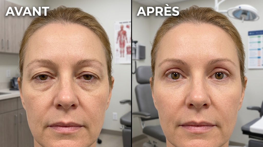 Avant après blépharoplastie