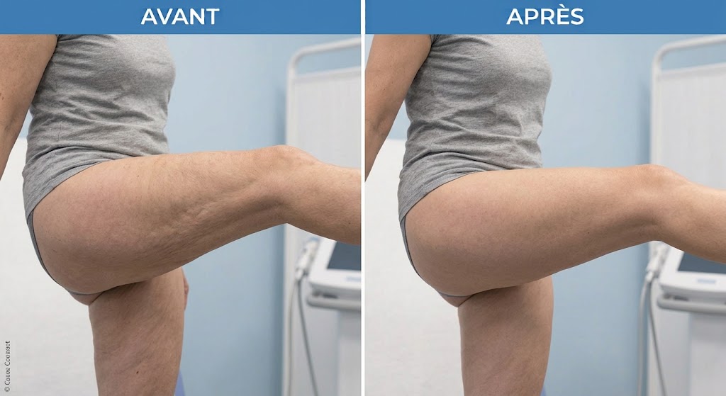 Avant après lifting des cuisses